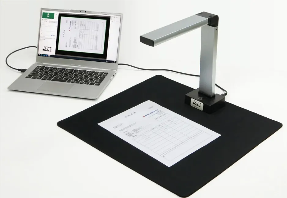 スキャナーとパソコン接続時の様子